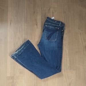 7 For All Mankind B(air) Dojo Women's Dark Blue Bootcut Jeans